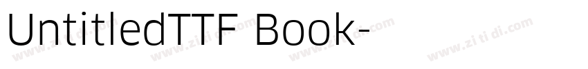 UntitledTTF Book字体转换